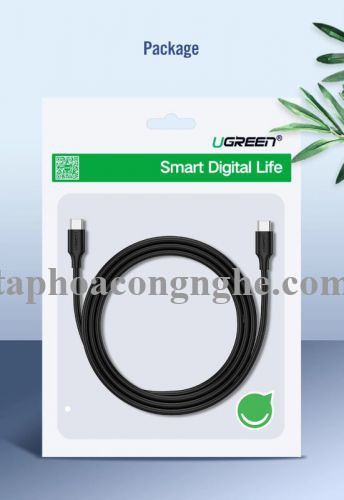 Ugreen 50996 0.5M màu đen Dây USB 2 đầu Type C US286 30050996